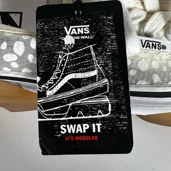 VANS AUTHENTIC DX MODULAR "SWAP IT" WHITE DOT MESH SKATE SHOES SIZE 7.5 NWOT - Picture 11 of 15